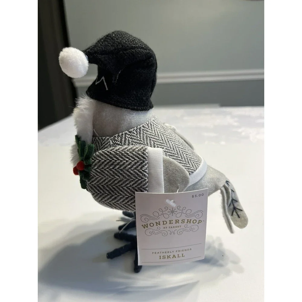 Target Wondershop Christmas 2022 Featherly Friends Felt Bird ISKALL